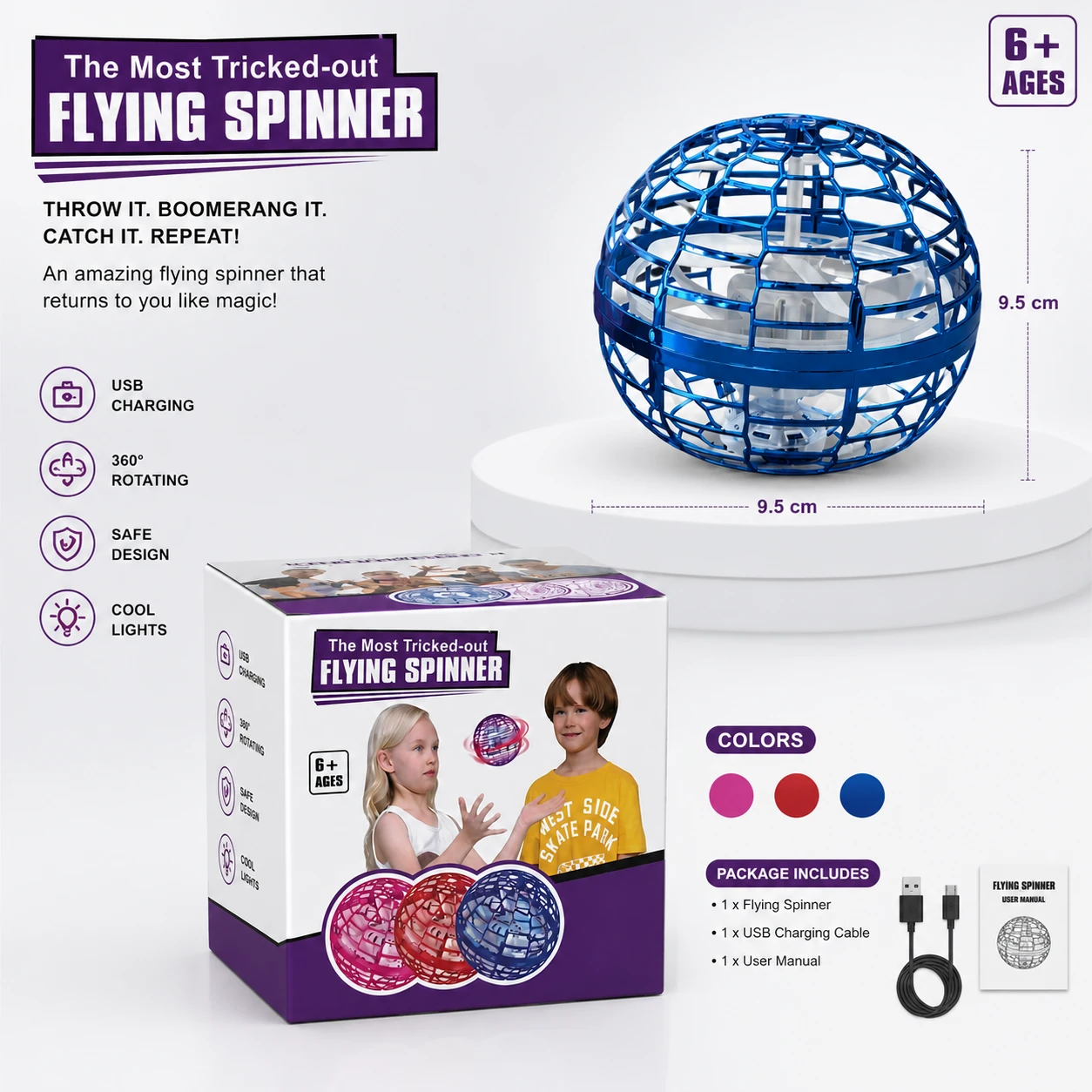 Flying Magic Ball Toy (Flynova Pro Spinner)