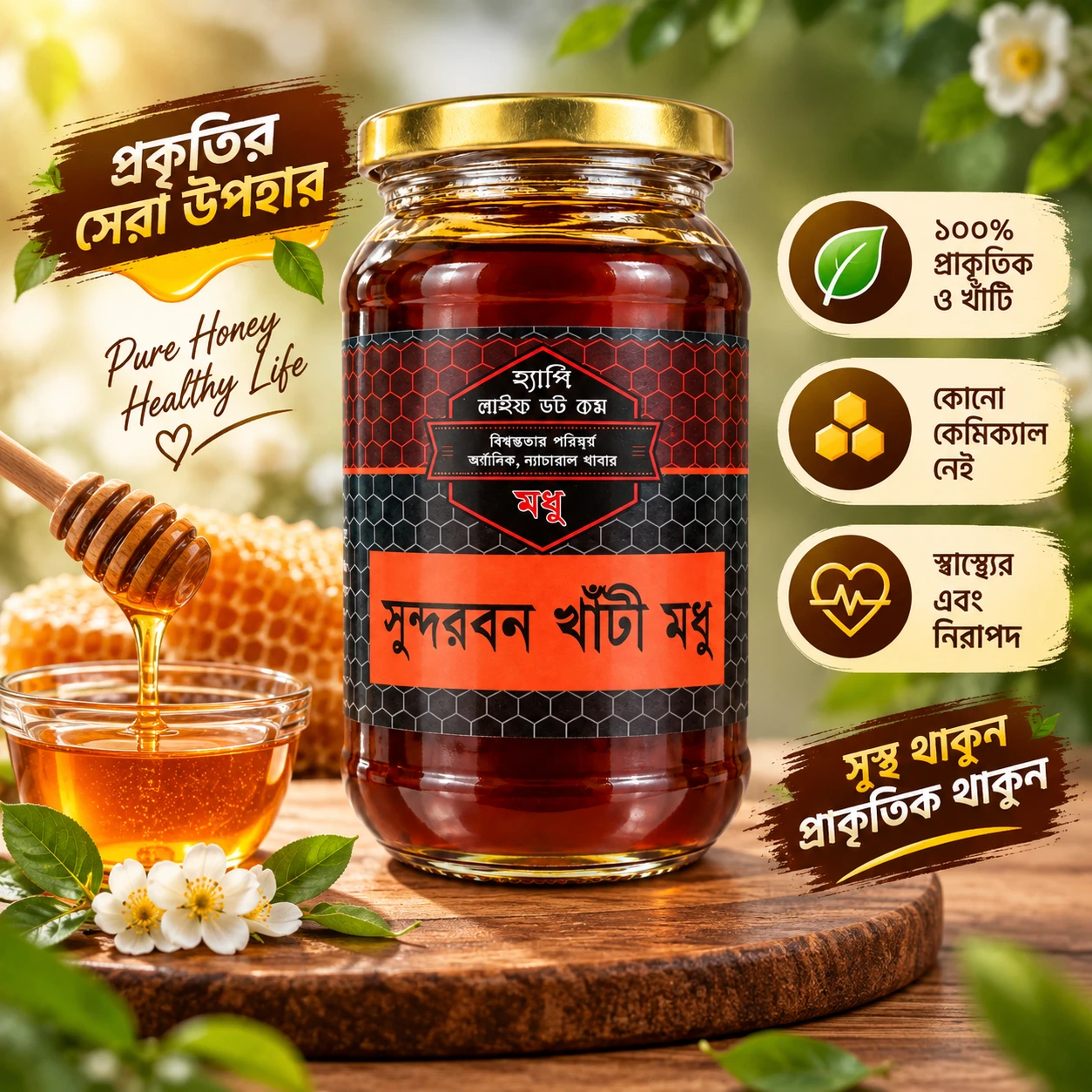 Sundarban Pure Natural Honey 500g