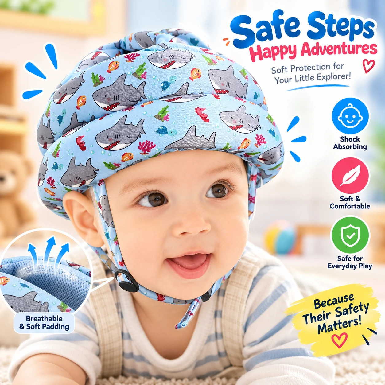 Baby Safety Head Protector Helmet